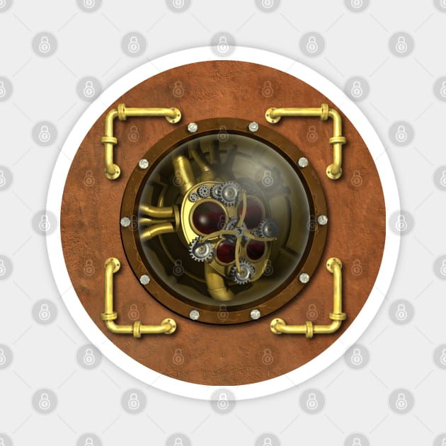 Steampunk Mechanical Heart Magnet by Packrat